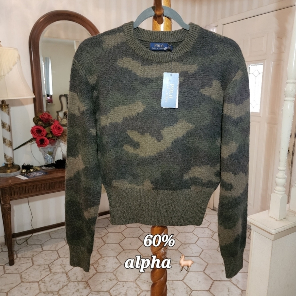 Polo by Ralph Lauren Camouflage Sweater - Green and Brown - Picture 4 of 9